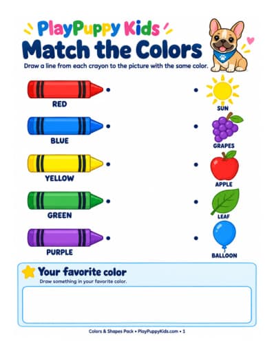 Match the Colors — page 1