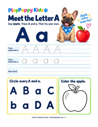 Meet the Letter A — page 1
